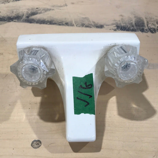 Used 4" Shower Faucet White - Young Farts RV Parts