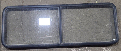Used Black Radius Non Opening Window : 60 1/4" W x 21 3/4" H x 1 3/4" D - Young Farts RV Parts