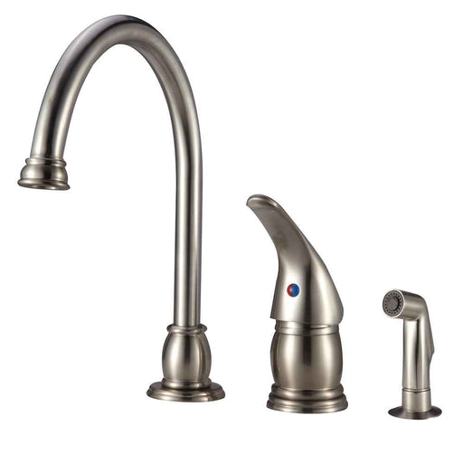 Buy Dura Faucet NMK301SPSN Goose Neck RV Kitchn Faucet - Faucets Online|RV
