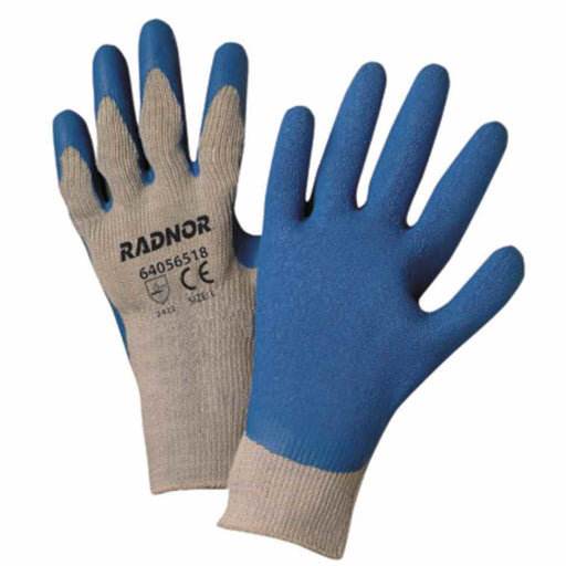 Buy Ceco RB2101B-M (2) Work Gloves Polyester/Cotton 10 Gauge Blue Latex