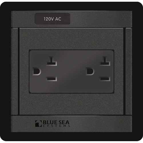 Buy Blue Sea Systems 1479 1479 360 Panel - 120V AC DUal Outlet - Marine