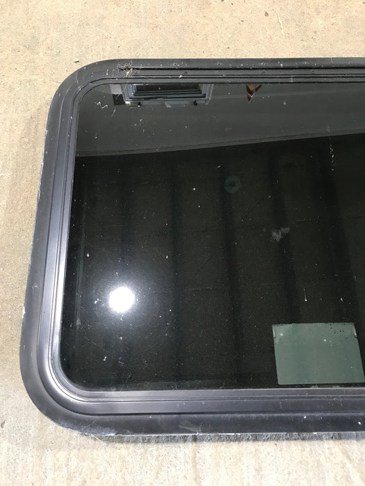 Used Black Radius Emergency Opening Window : 29 1/2" W x 21 1/2" H x 1 7/8"