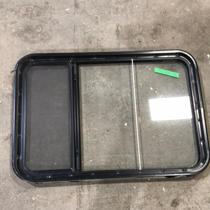 USED Black Radius Opening Window : 23" W x 33 3/4" H x 2" D