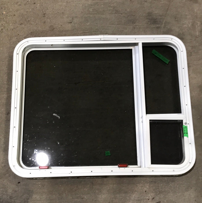 Used White Radius Emergency Opening Window : 35 1/2" x 28 1/2 x 2" D