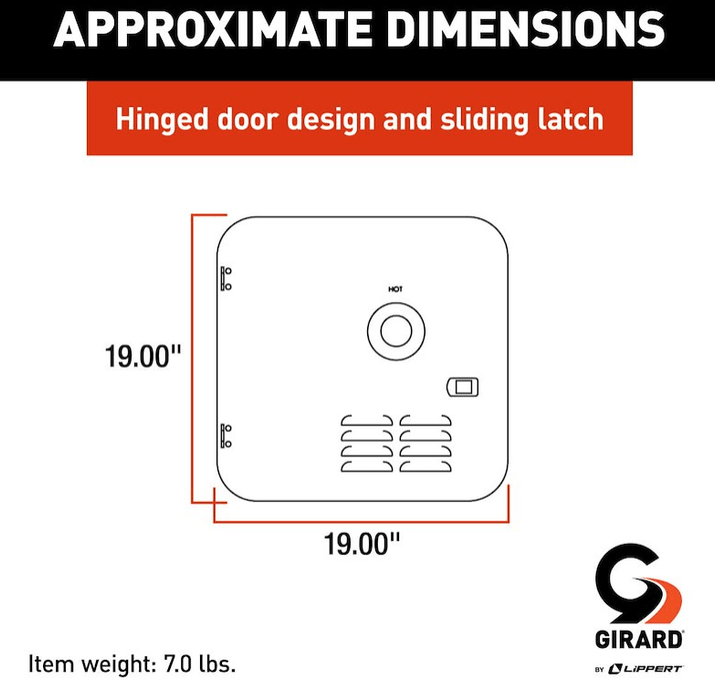 10 Gal Door Kit - At/Sub Black - Young Farts RV Parts