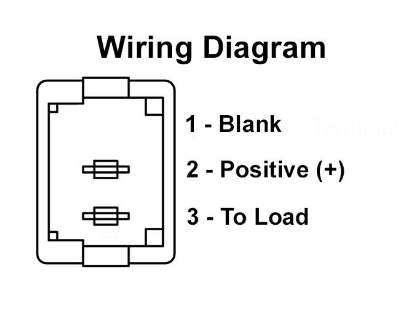 12V - Black Momentary On/Off - Young Farts RV Parts