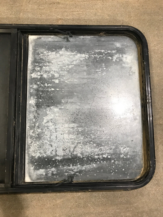 Used Black Radius Opening Window : 23 1/2" W x 28 1/2" H x 2" D