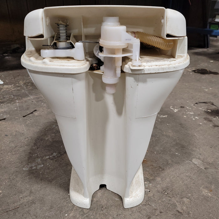 Used Toilet Complete Thetford Aqua-Magic V Toilet High Profile Plastic with Full Bowl Flush 31672 - Young Farts RV Parts