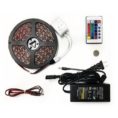 16ft Roll of 10mm RGB LED Strip | With Wireless IR Remote (Kit) - Young Farts RV Parts