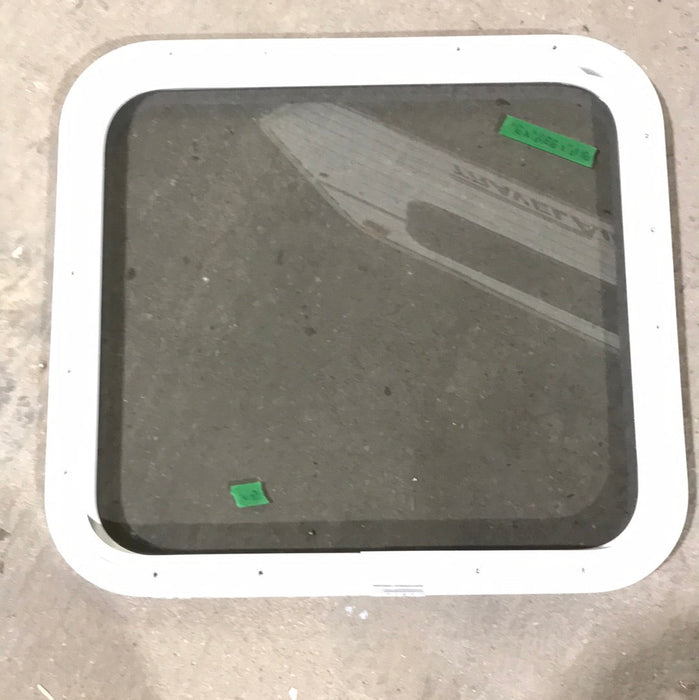 USED White Radius Non Opening Window : 21 1/2" W X 23 1/2" H X 2" D
