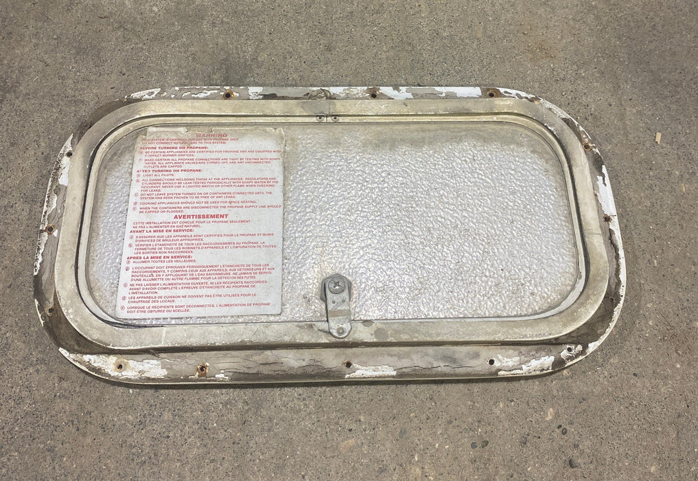 Used Radius Cornered Cargo Door 15 1/2" W x 7 1/2" H x 1/2" D