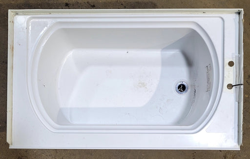 Used RV Bath Tub 40" x 24” - Right Hand Drain - Young Farts RV Parts
