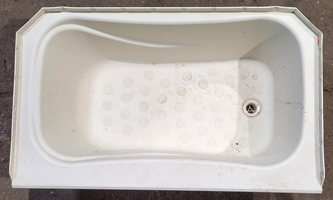 Used RV Bath Tub 39 7/8” x 23 3/4” - Left Hand Drain - Young Farts RV Parts