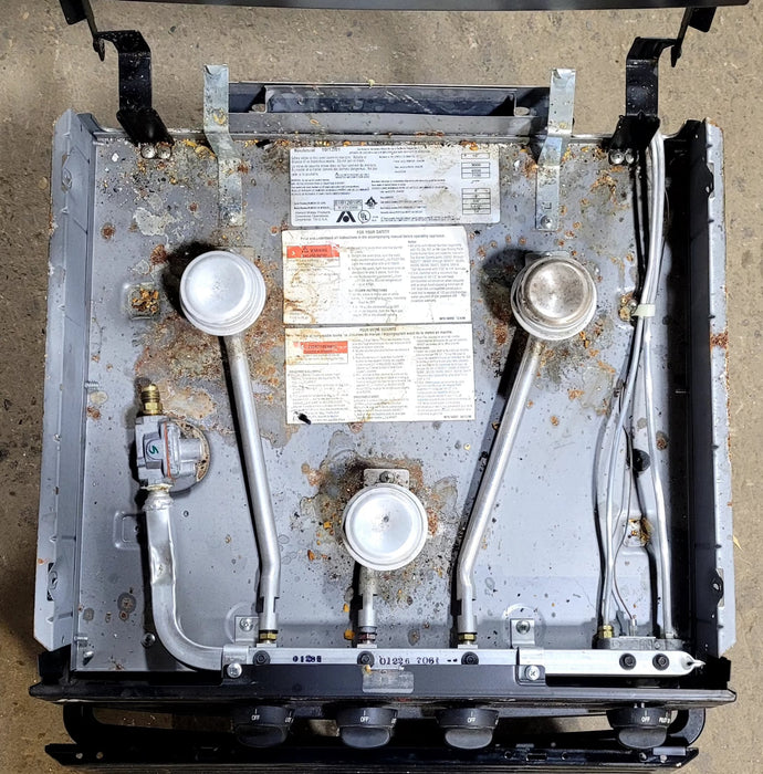 Used Atwood / Wedgewood range stove 3-burner R-V2132BB - Young Farts RV Parts