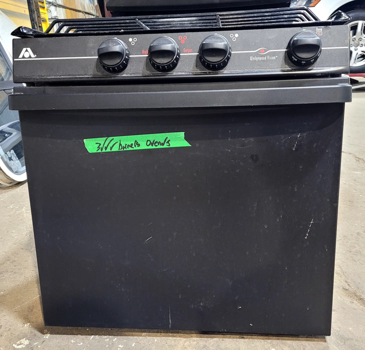 Used Atwood / Wedgewood range stove 3-burner R-V2132BB
