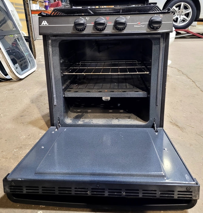 Used Atwood / Wedgewood range stove 3-burner R-V2132BB