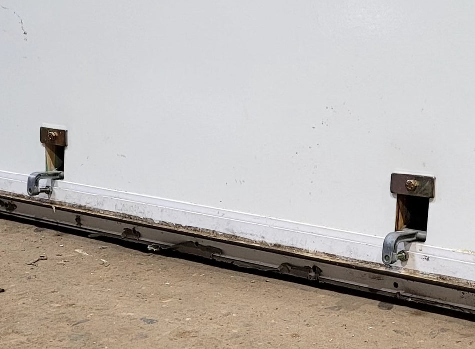 Used Square Storage/ Teardrop Trailer Entry Door 46 5/8" W x 43 7/8" H - Young Farts RV Parts