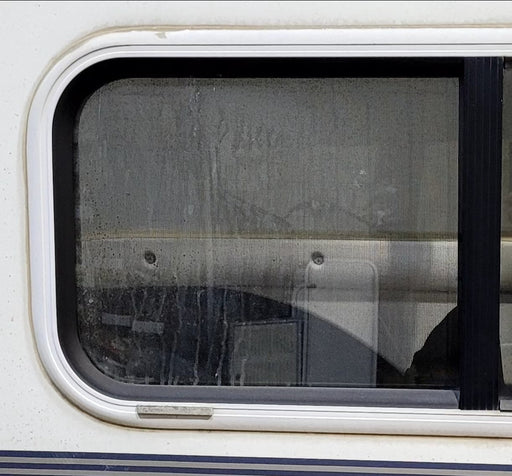 Used Square Storage/ Teardrop Trailer Entry Door 46 5/8" W x 43 7/8" H - Young Farts RV Parts