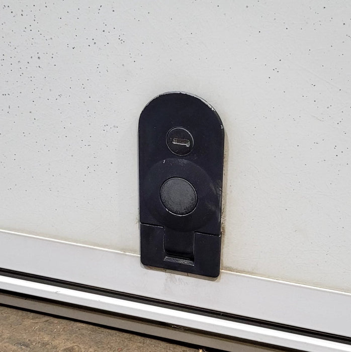 Used Square Storage/ Teardrop Trailer Entry Door 46 5/8" W x 43 7/8" H - Young Farts RV Parts