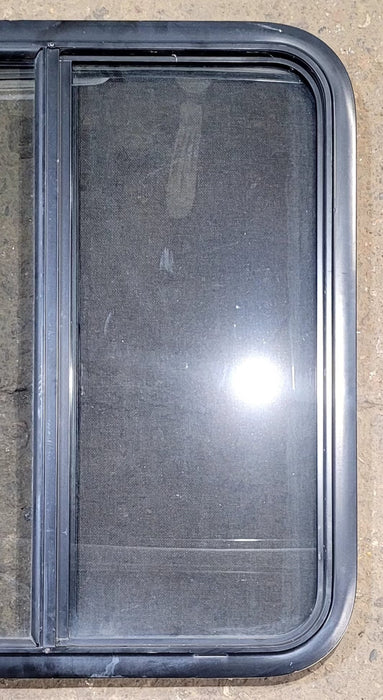 Used Black Radius Opening Window : 29 1/4" W x 27 1/4" H x 1 1/4" D