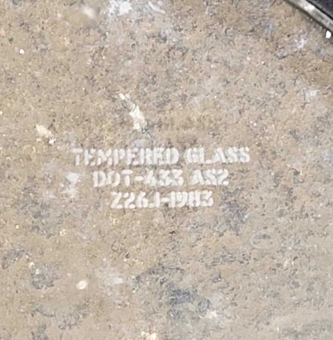 Used Black Radius Opening Window : 29 1/4" W x 21 1/4" H x 1 1/4" D - Young Farts RV Parts