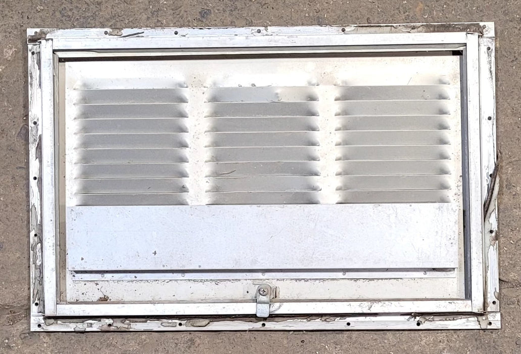 Used Retro UNKNOWN- Off White Vent Door with Silver Frame