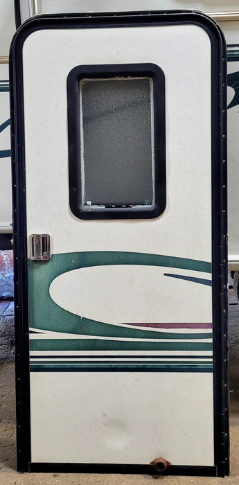 Used RV Radius Entry Door 31 5/8" W X 71 7/8" H - Young Farts RV Parts