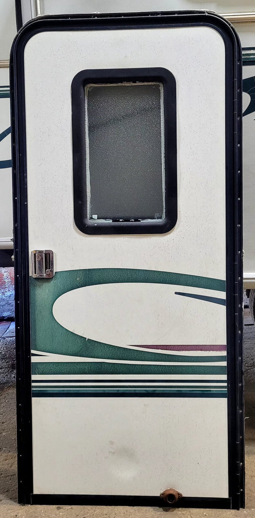 Used RV Radius Entry Door 31 5/8" W X 71 7/8" H - Young Farts RV Parts