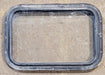 Used Black Radius Non Opening Window : 25" W x 16 3/4" H x 1 5/8" D - Young Farts RV Parts