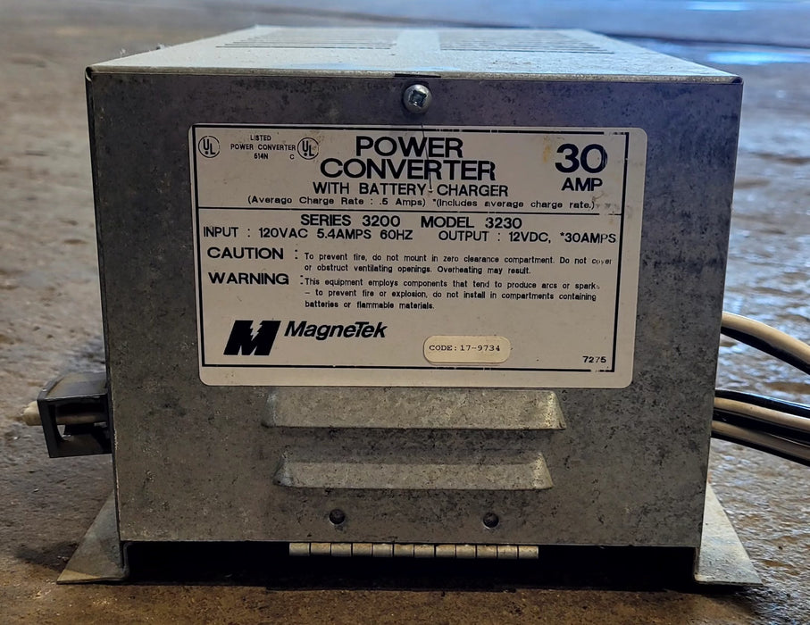 Used 30 AMP Magnetek Power Converter Model 3230 - Young Farts RV Parts