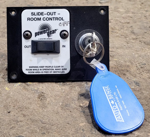 Used Power Gear Slide-Out Room Control Switch Panel & Key - Young Farts RV Parts