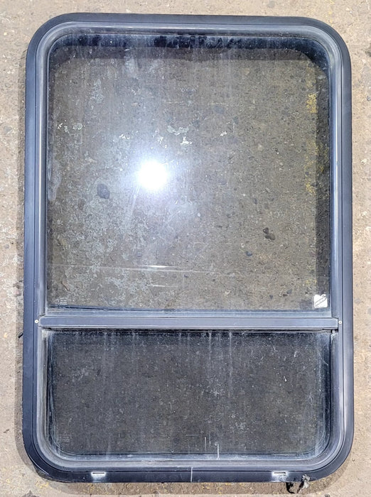 Used Black Radius Opening Window : 34 1/2" W x 23 1/2" H x 1 7/8" D