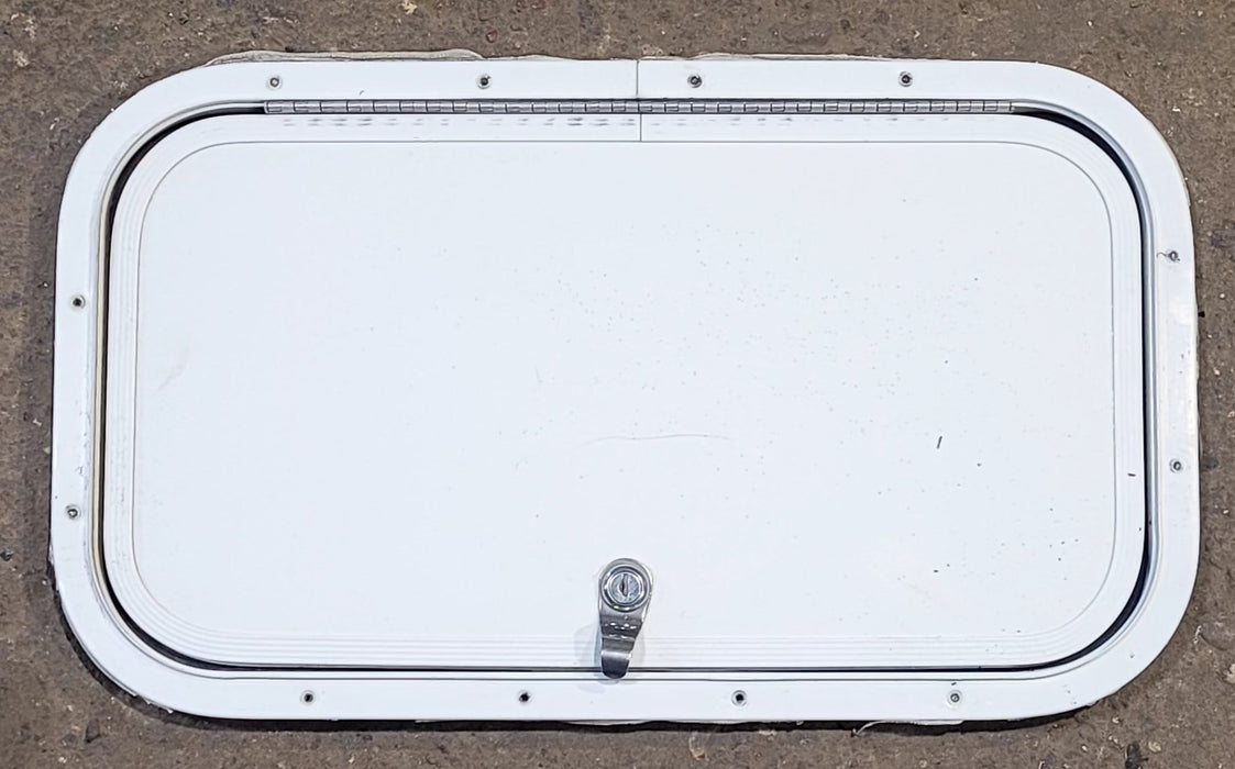Used Radius Cornered Cargo Door 19 7/8" x 10 7/8" x 1/2"D - Young Farts RV Parts