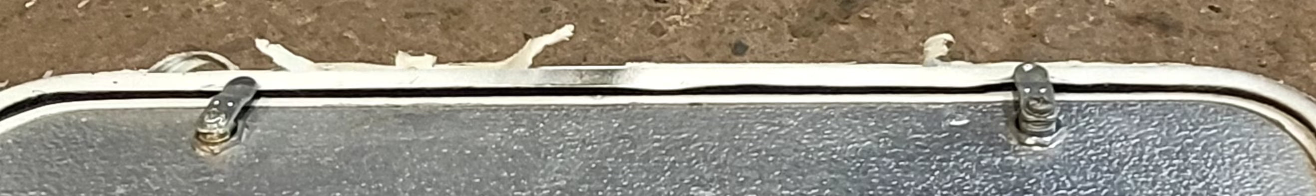 Used Radius Cornered Cargo Door 25 7/8" x 19 7/8" x 1/2"D - Young Farts RV Parts