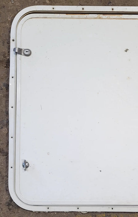 Used Radius Cornered Cargo Door 29 7/8" x 25 7/8" x 1/2"D - Young Farts RV Parts