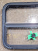 Used Black Radius Opening Window : 29 1/2" W x 21 1/2" H x 1 1/2" D - Young Farts RV Parts