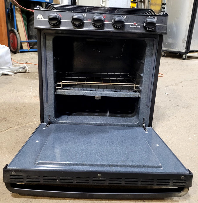 Used Atwood / Wedgewood range stove 3-burner R-V2133BBP - Young Farts RV Parts