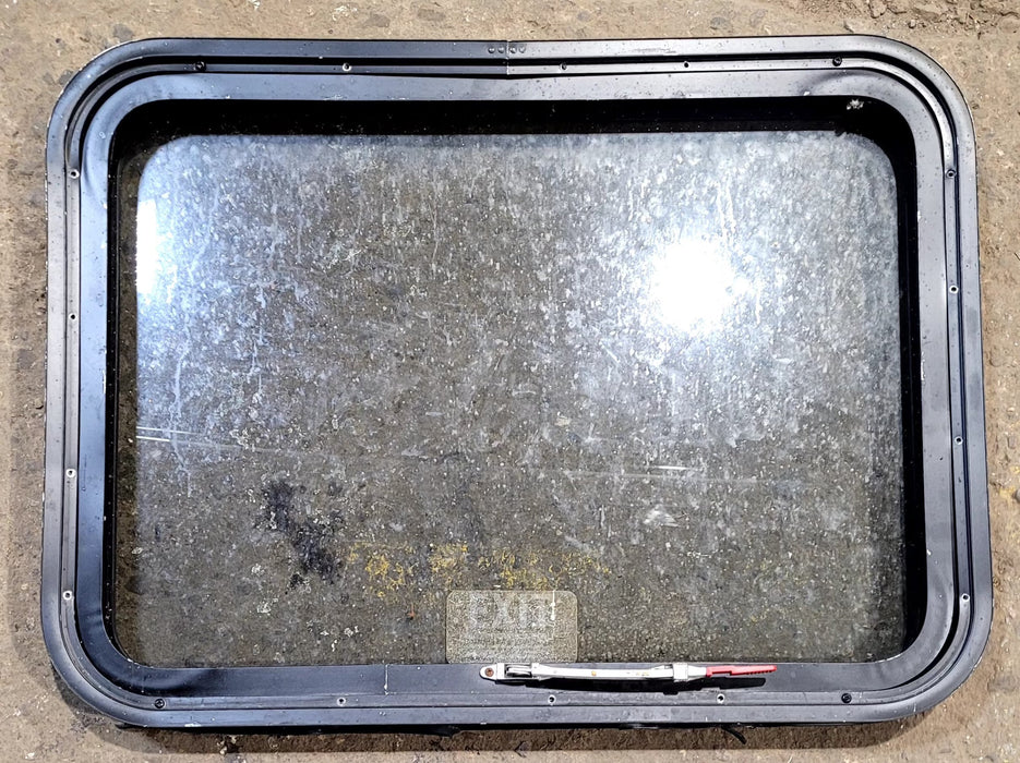 Used Black Radius Emergency Opening Window : 29 1/4" W x 21 1/4" H x 2" D