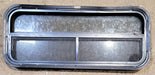 Used Black Radius Opening Window : 35 1/4" W x 14 1/4" H x 2" D - Young Farts RV Parts