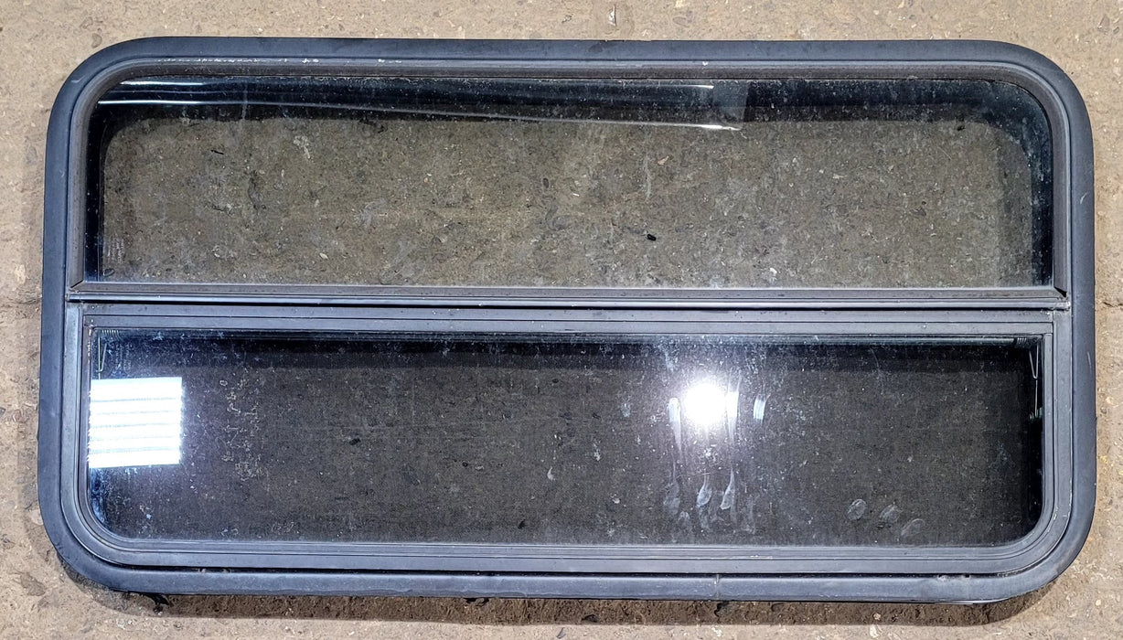 Used Black Radius Opening Window : 41 1/4" W x 21 1/4" H x 2" D