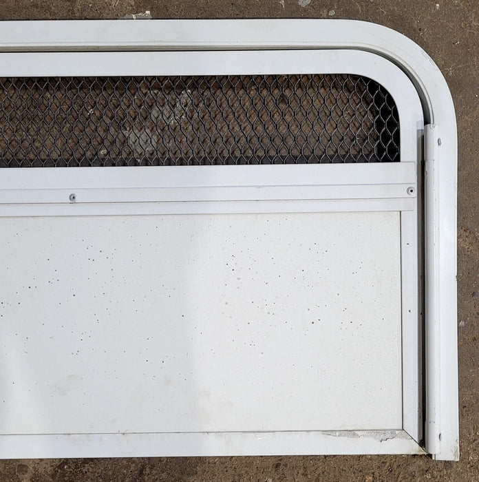 Used Radius Cornered Battery / Propane Cargo Door 22" x 13" x 3/4" D