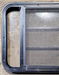 Used Black Radius Opening Window : 29 1/4" W x 22 1/4" H x 1 3/4" - Young Farts RV Parts