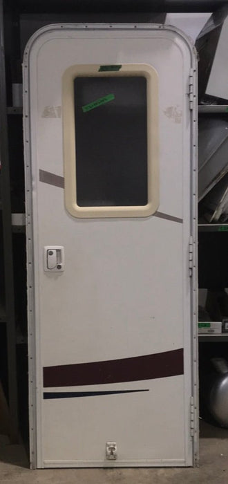 Used Radius Cornered Entry Door 71 1/2" H x 25 1/2" W x 2 1/2" D