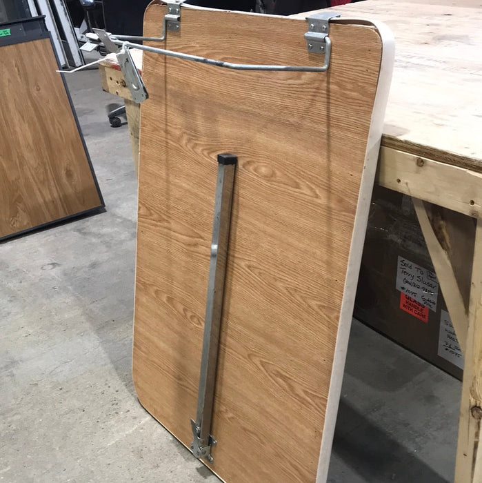 Used RV Wall Mount Table Top With Single Leg 39 1/2" L x 27 3/4" W