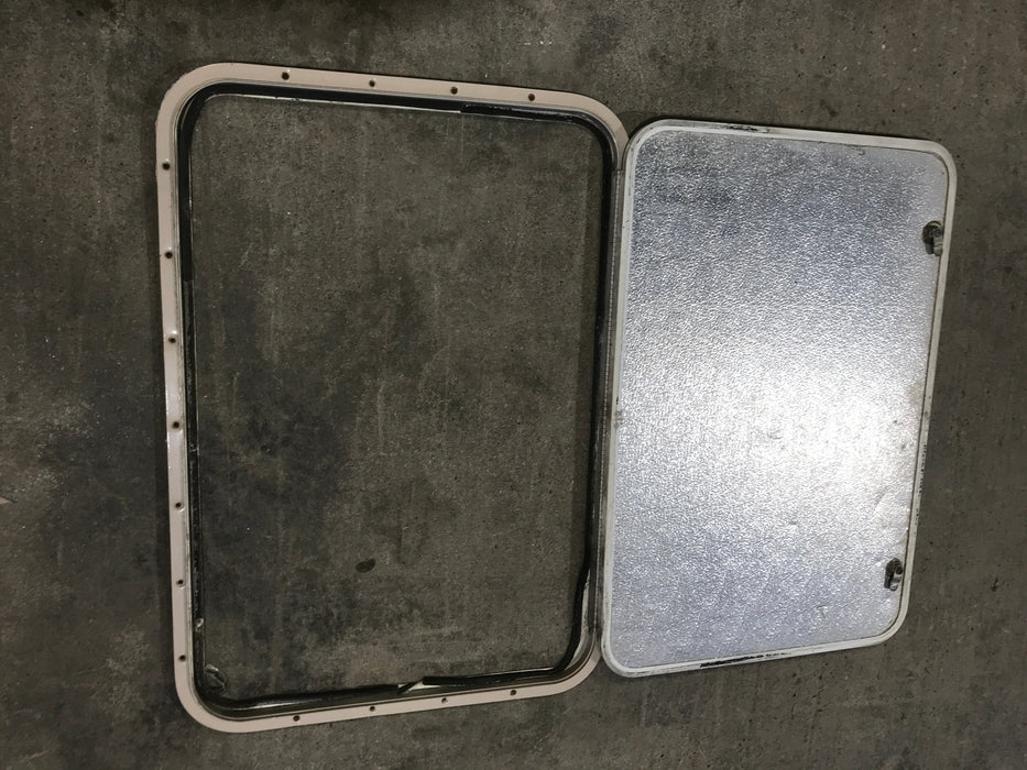 Used Radius Cornered Cargo Door  31 3/4" W  x 21 3/4" H x  1/2" D