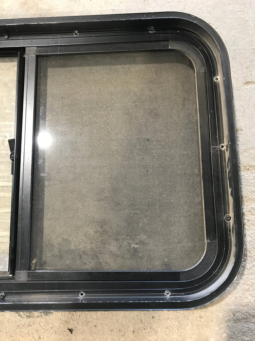 Used Black Radius Opening Window : 28 3/4" W x 17 1/2" H x 2"