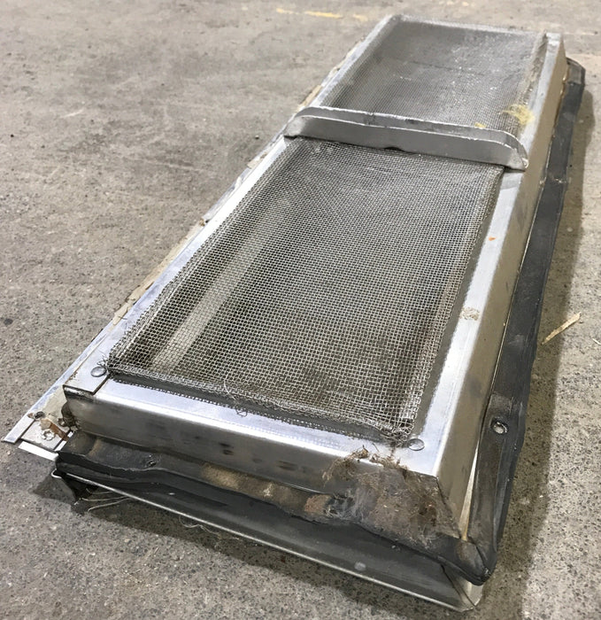 Used Silver Square Opening Window: 17 3/4" W x 5 1/2" H x 3/4" D