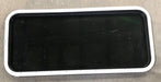 Used Black Radius Non-Opening Window : 39 1/2 X 17 1/2 X 1 1/2" D - Young Farts RV Parts