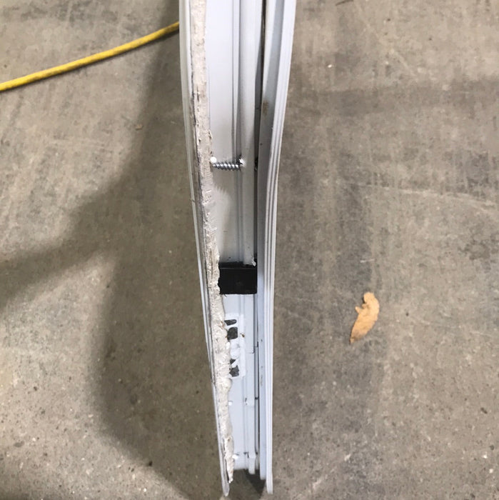 Used Slanted White Radius Opening Window : 47" W x 21 1/2" H x 1 1/2" D
