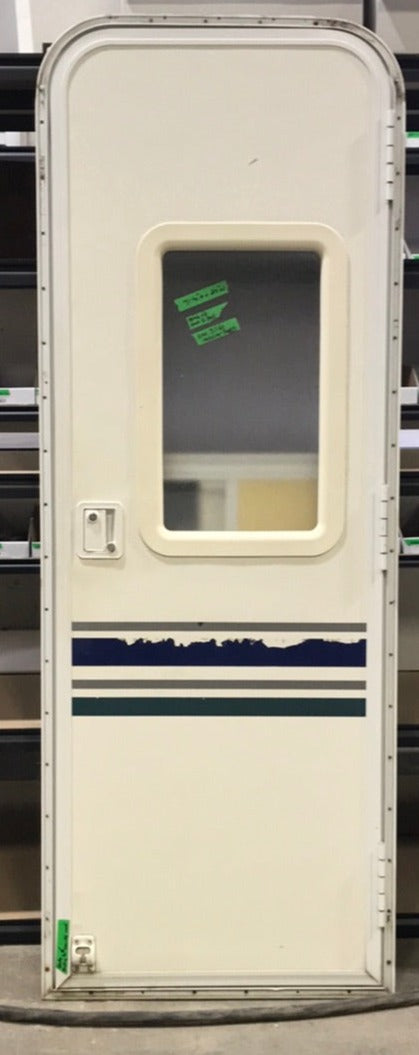 Used Rv Radius Entry Door 25 1/2" W x 71 1/4" H - Young Farts RV Parts